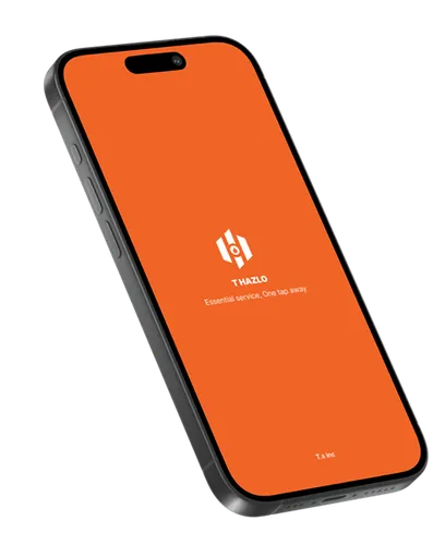 Thazlo app on a phone